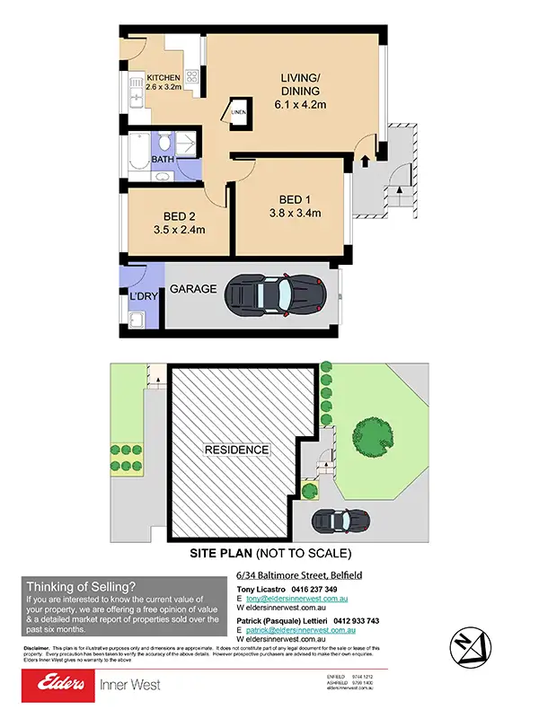 Floorplan of Homely villa listing, 6/34 Baltimore Street, Belfield NSW 2191