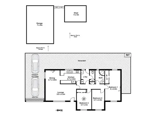 Floorplan of Homely house listing, 59 Saint Andrew Crescent, Novar Gardens SA 5040