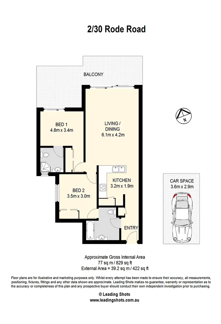 Floorplan of Homely apartment listing, 2/30 Rode Road, Wavell Heights QLD 4012