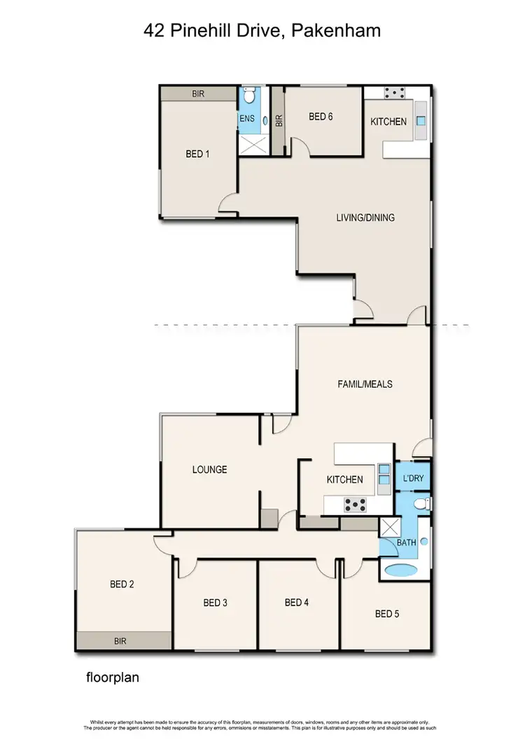 Floorplan of Homely house listing, 42 Pinehill Drive, Pakenham VIC 3810