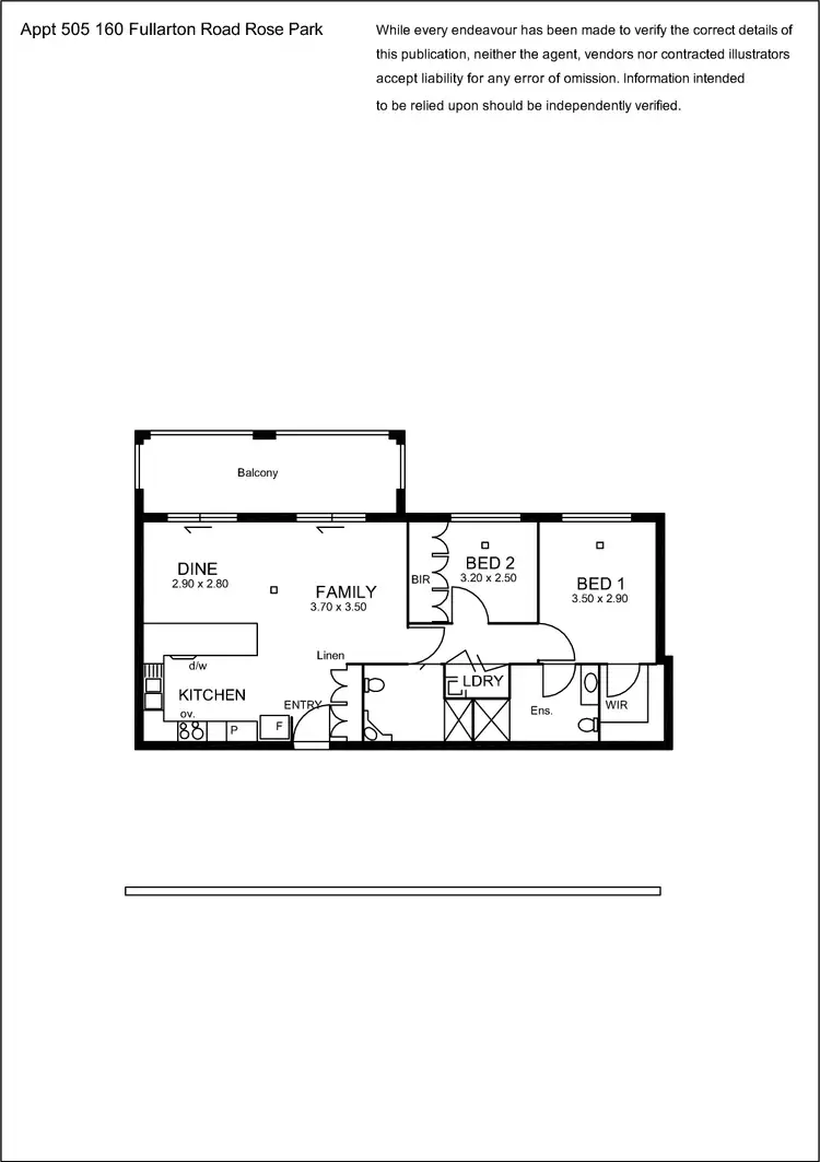Floorplan of Homely unit listing, 505/160 Fullarton Road, Rose Park SA 5067