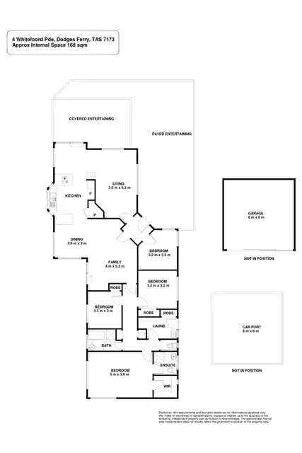 Floorplan of Homely house listing, 4 Whitefoord Parade, Dodges Ferry TAS 7173