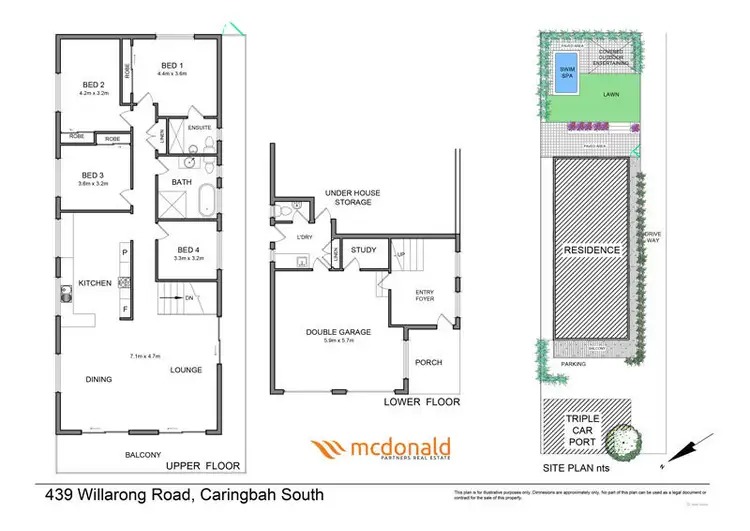 Floorplan of Homely house listing, 439 Willarong Road, Caringbah South NSW 2229