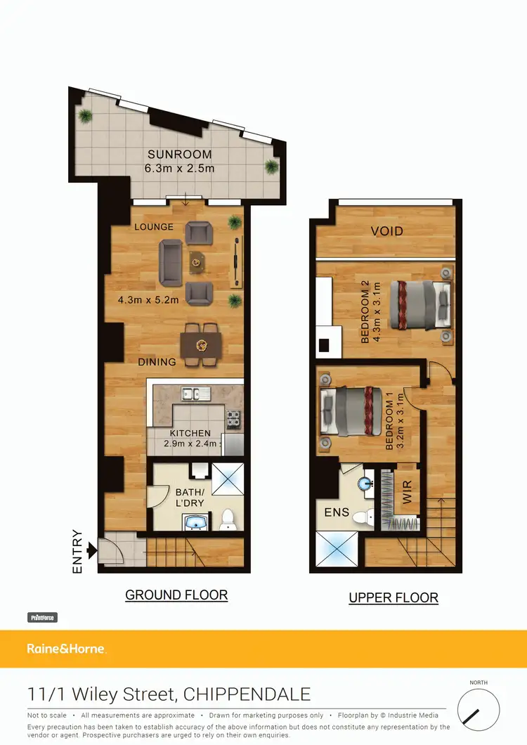 Floorplan of Homely apartment listing, 11/1 Wiley Street, Chippendale NSW 2008