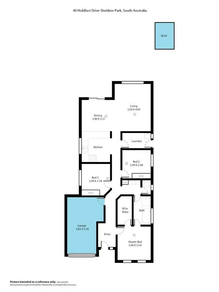 Floorplan of Homely house listing, 40 Holdfast Drive, Sheidow Park SA 5158