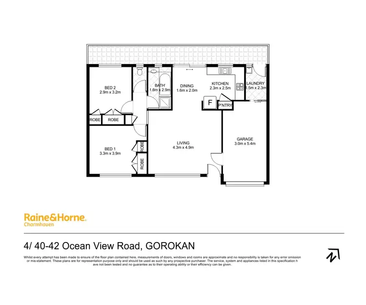 Floorplan of Homely villa listing, 4/40-42 Ocean View Road, Gorokan NSW 2263