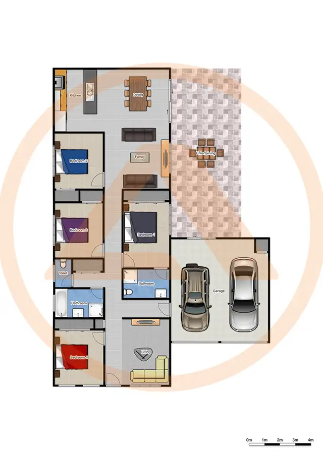 Floorplan of Homely house listing, 9 Zara Way, Heritage Park QLD 4118