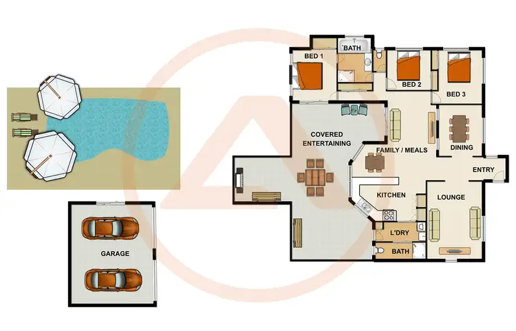 Floorplan of Homely house listing, 55 OWENS CRESCENT, Regents Park QLD 4118