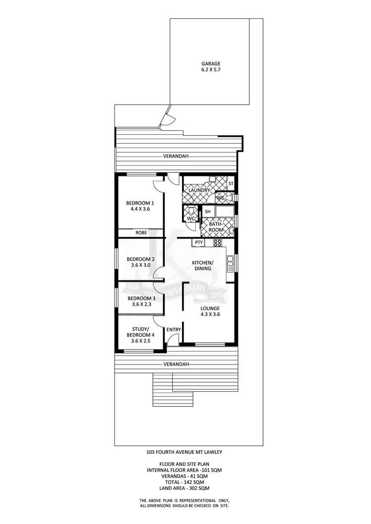 Floorplan of Homely house listing, 103 Fourth Avenue, Mount Lawley WA 6050