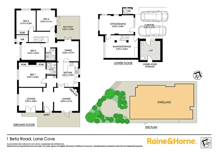 Floorplan of Homely house listing, 1 Beta Road, Lane Cove NSW 2066