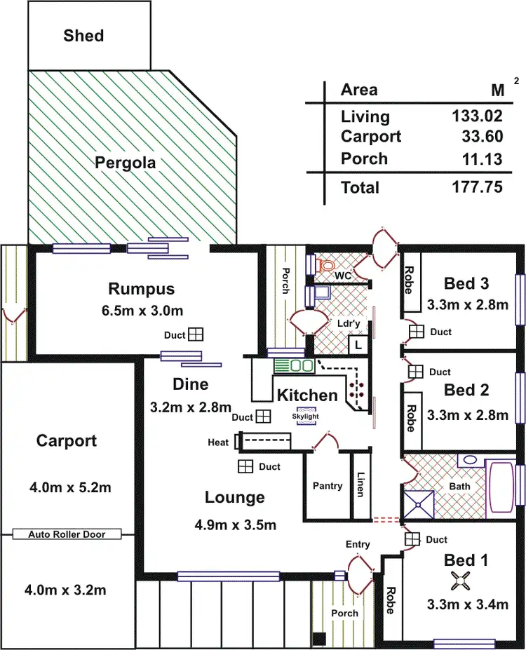 Floorplan of Homely house listing, 74 Fenden Road, Salisbury SA 5108