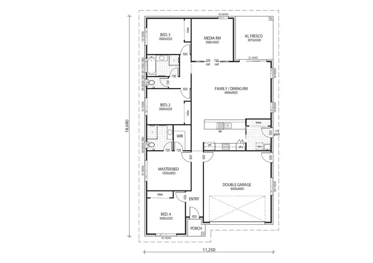 Floorplan of Homely house listing, Lot 1206 Champagne Drive, Dubbo NSW 2830