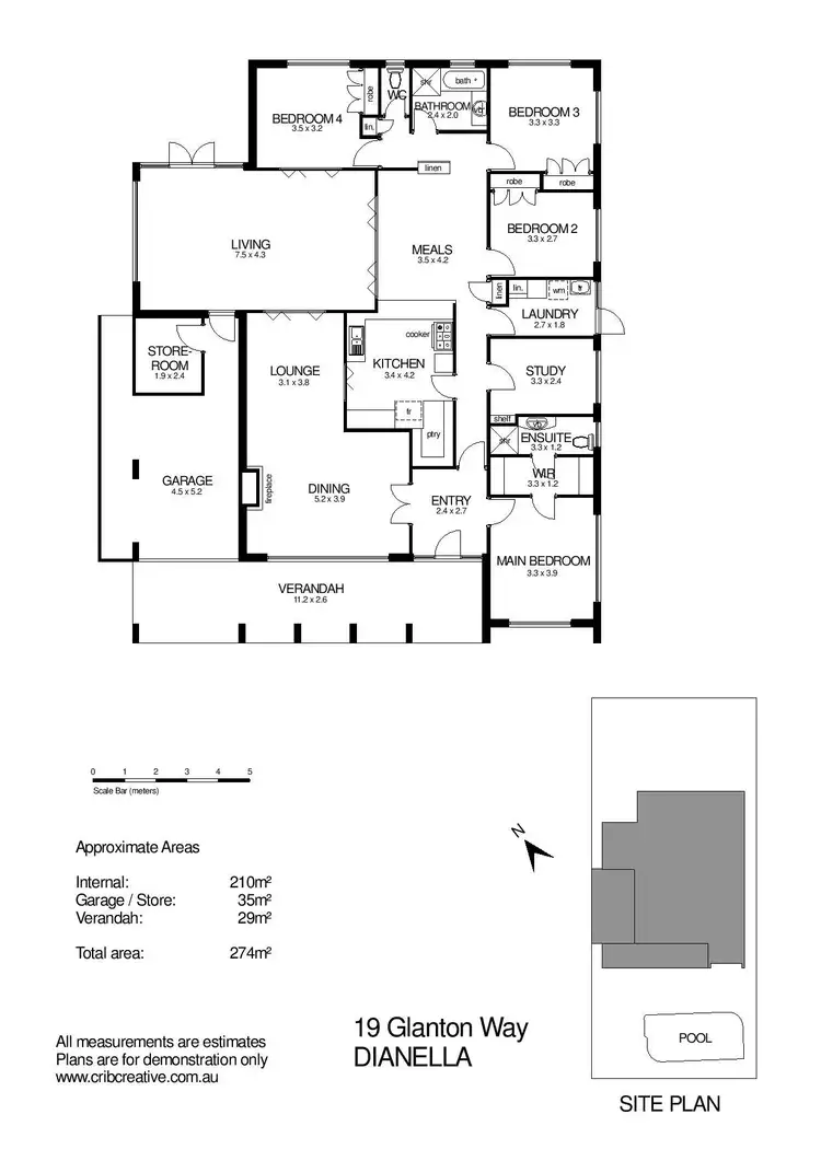 Floorplan of Homely house listing, 19 Glanton Way, Dianella WA 6059