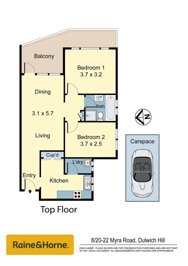 Floorplan of Homely apartment listing, 8/20-22 Myra Road, Dulwich Hill NSW 2203