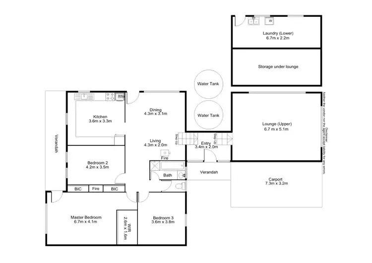 Floorplan of Homely house listing, Blue Wrens 155b Crows Nest Road, Port Elliot SA 5212