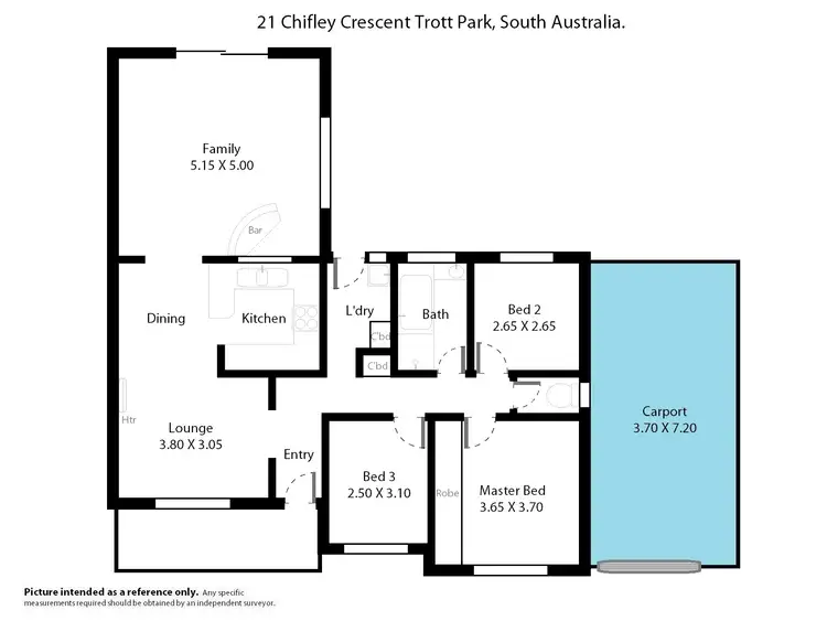 Floorplan of Homely house listing, 21 Chifley Crescent, Trott Park SA 5158