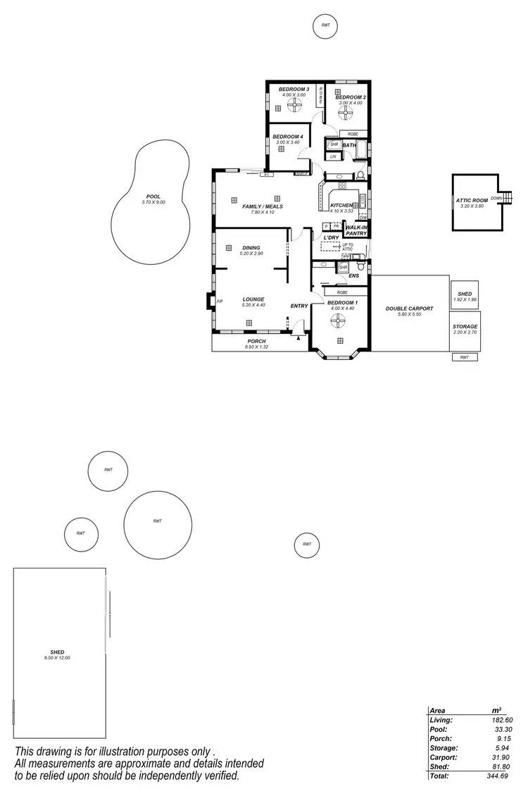 Floorplan of Homely house listing, 96 Colonial Drive, Norton Summit SA 5136