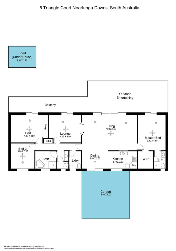 Floorplan of Homely house listing, 5 Triangle Court, Noarlunga Downs SA 5168