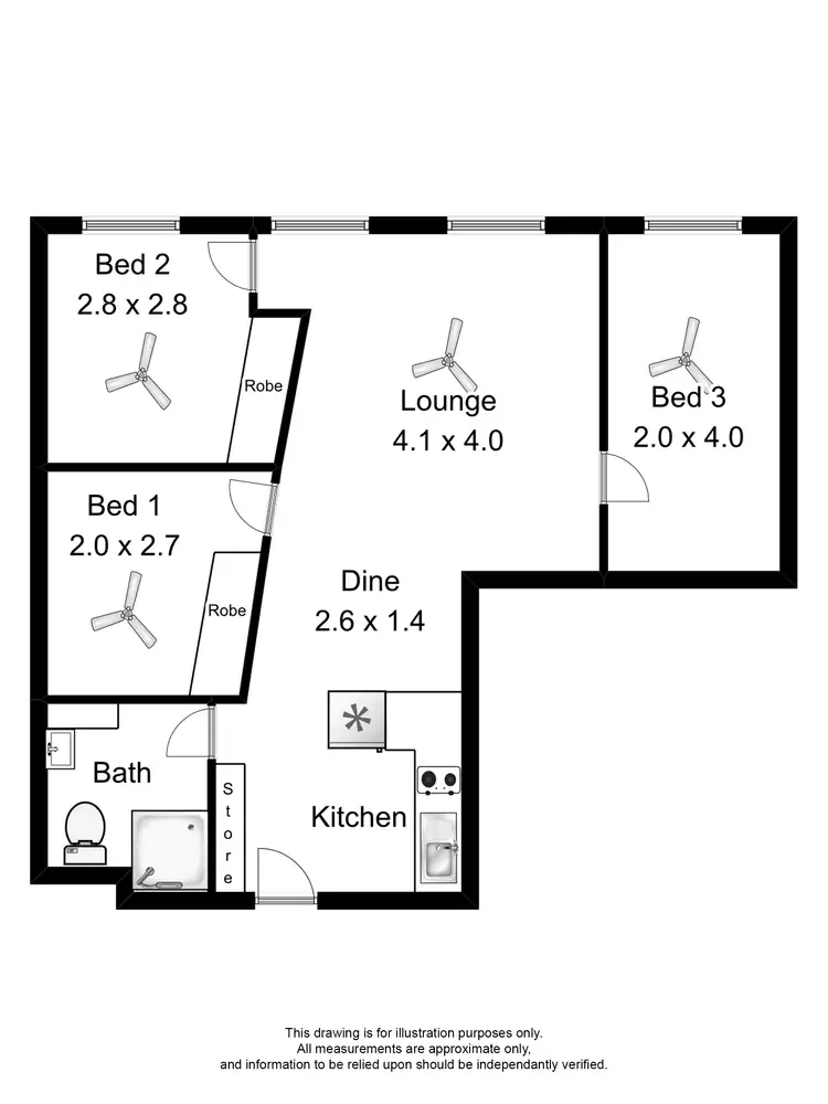 Floorplan of Homely house listing, 803/23 King William Street, Adelaide SA 5000