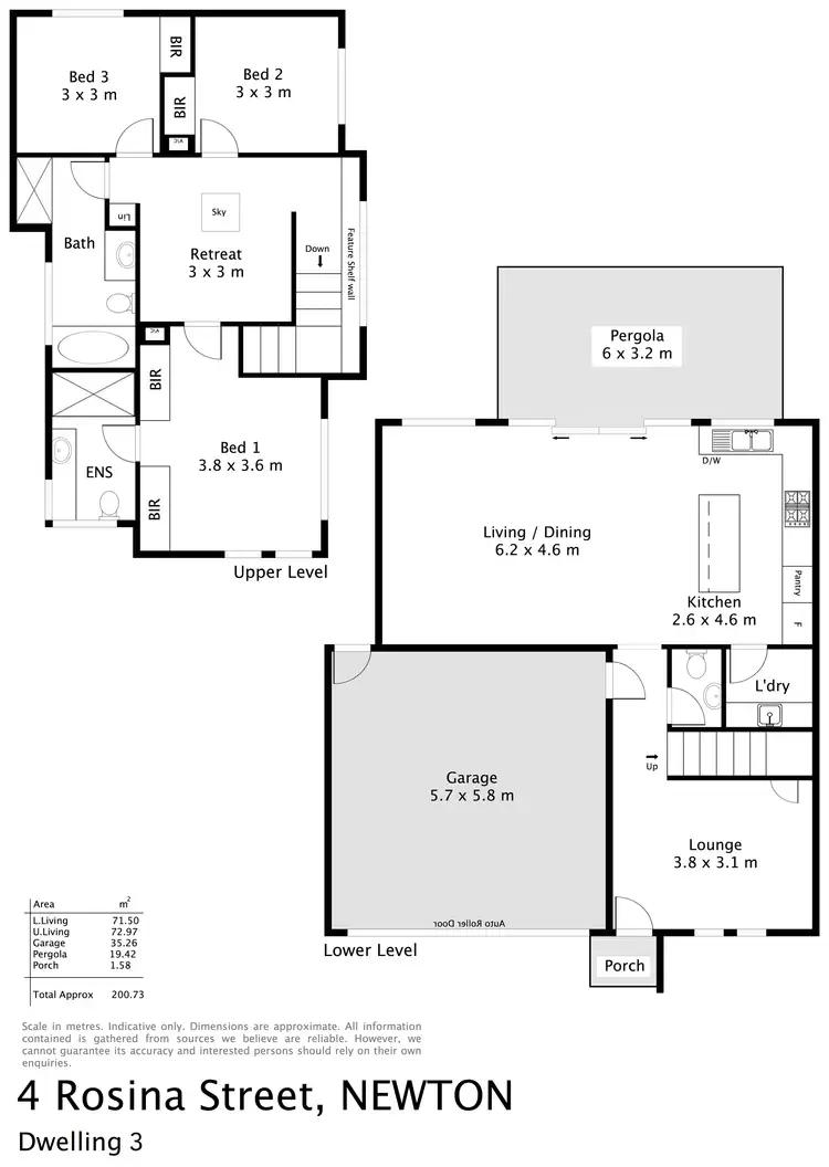 Floorplan of Homely house listing, 4B Rosina Street, Newton SA 5074