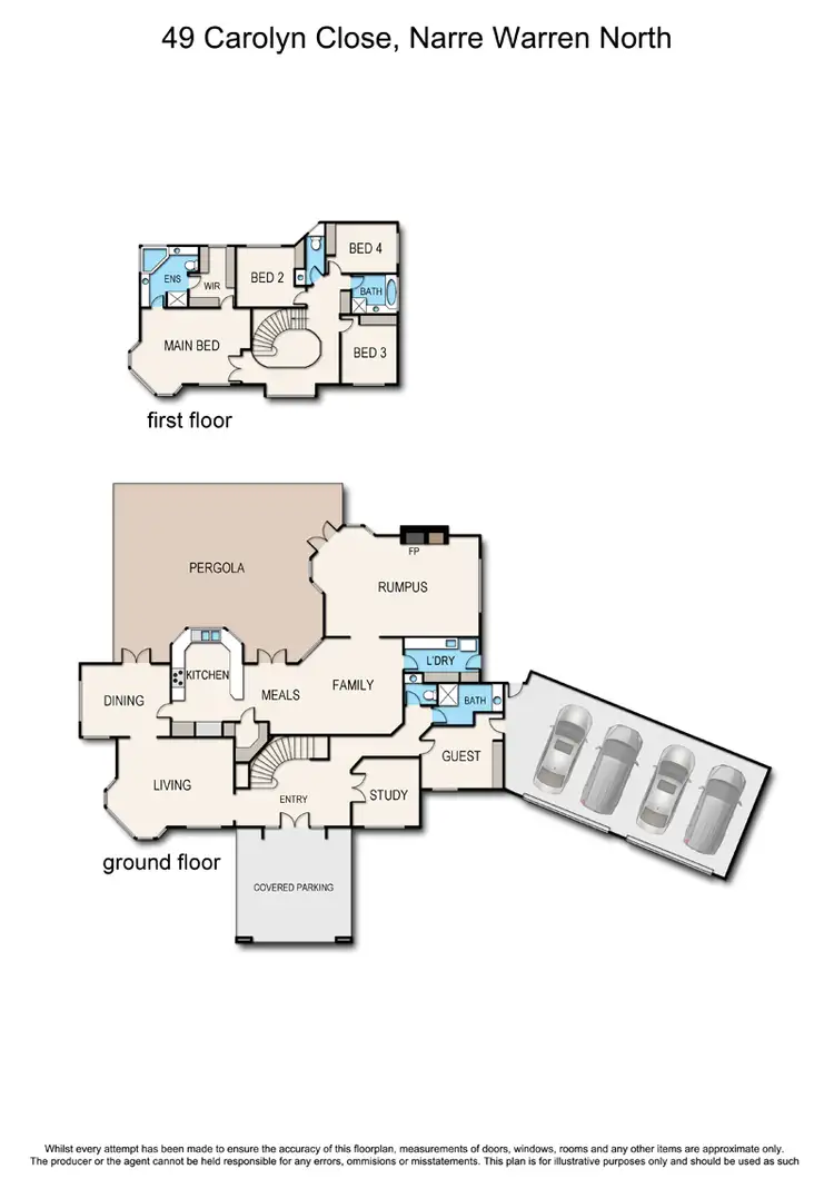 Floorplan of Homely house listing, 49 Carolyn Close, Narre Warren North VIC 3804