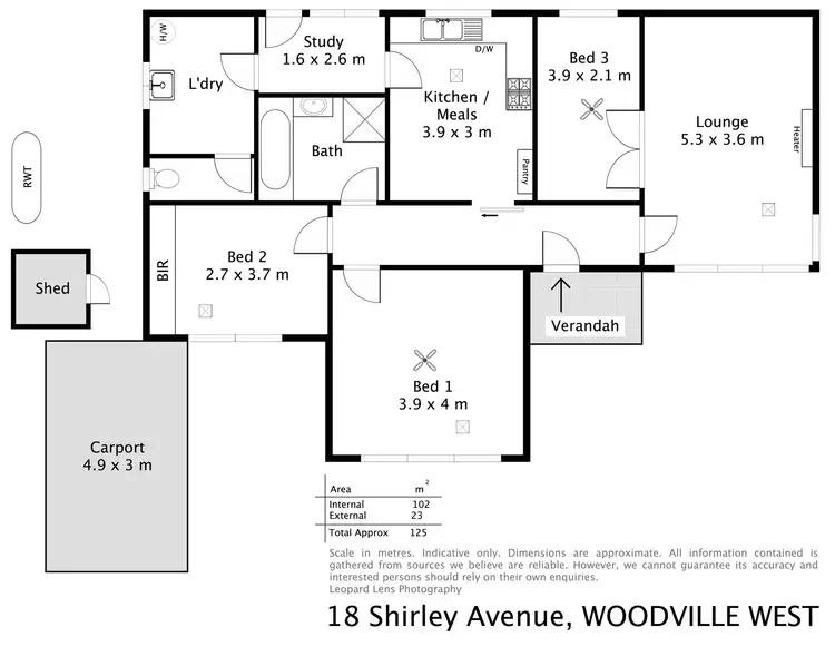 Floorplan of Homely house listing, 18 Shirley Avenue, Woodville West SA 5011