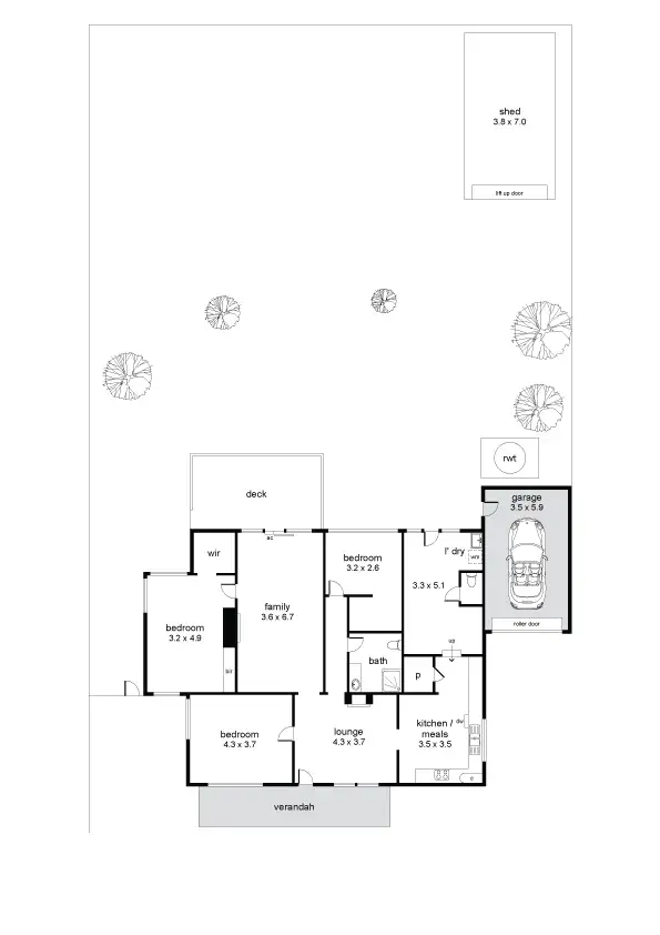 Floorplan of Homely house listing, 9 Tyrone Street, Mccracken SA 5211