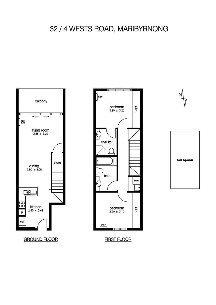 Floorplan of Homely apartment listing, 32/4 Wests Road, Maribyrnong VIC 3032