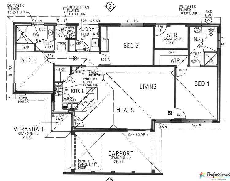 Floorplan of Homely unit listing, 16C Wisbey Street, Carey Park WA 6230