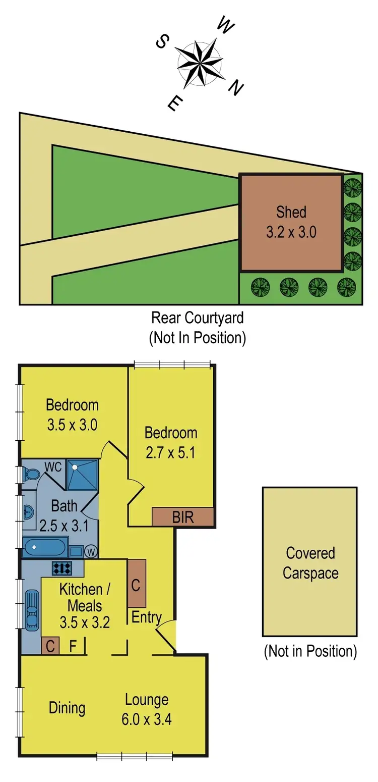 Floorplan of Homely unit listing, 8/85 Station Road, Glenroy VIC 3046