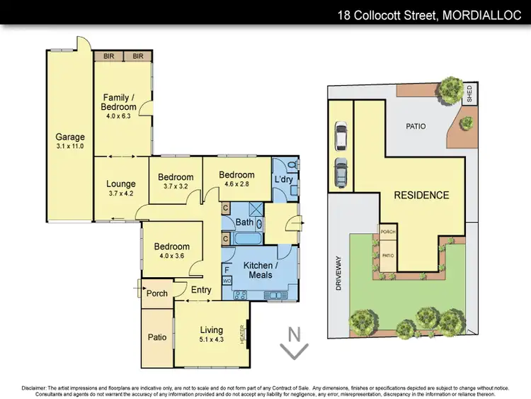 Floorplan of Homely house listing, 18 Collocott Street, Mordialloc VIC 3195