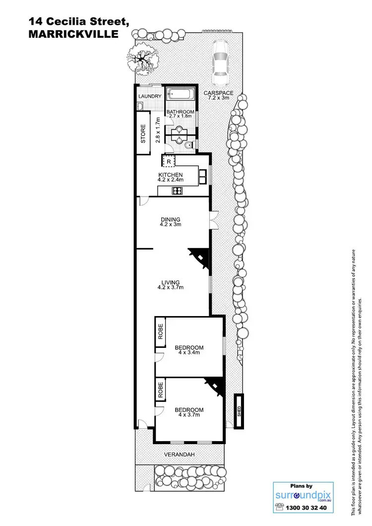 Floorplan of Homely house listing, 14 Cecilia Street, Marrickville NSW 2204