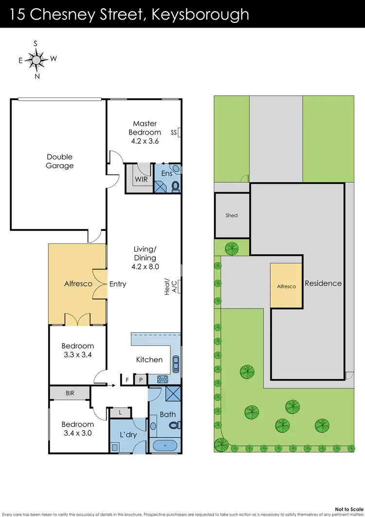 Floorplan of Homely house listing, 15 Chesney Street, Keysborough VIC 3173