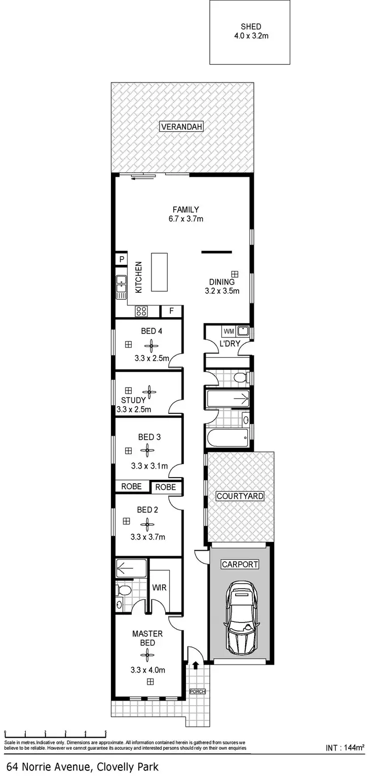 Floorplan of Homely house listing, 64 Norrie Avenue, Clovelly Park SA 5042