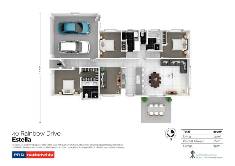 Floorplan of Homely house listing, 40 Rainbow Drive, Estella NSW 2650