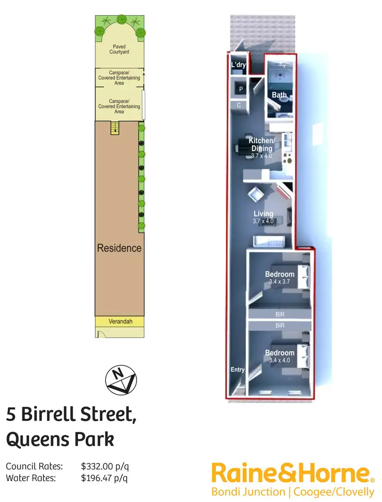 Floorplan of Homely house listing, 5 Birrell Street, Queens Park NSW 2022