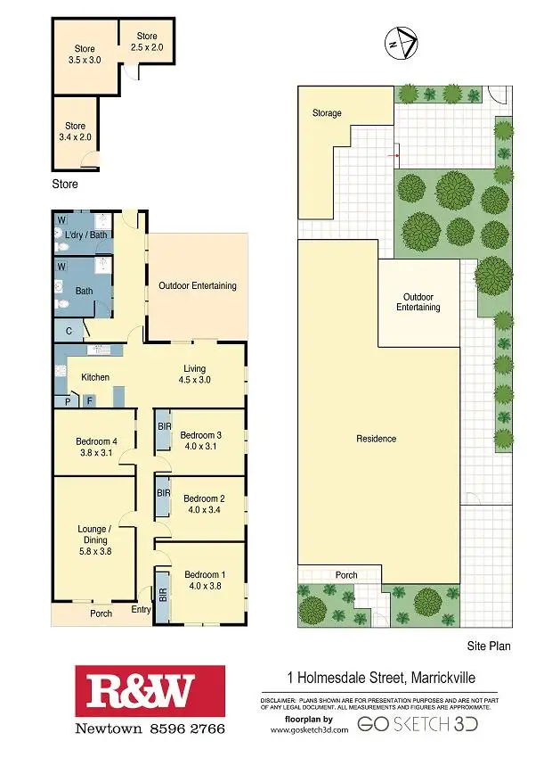 Floorplan of Homely house listing, 1 Holmesdale Street, Marrickville NSW 2204