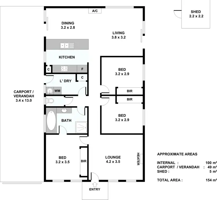 Floorplan of Homely house listing, 510A Main North Road, Evanston Park SA 5116
