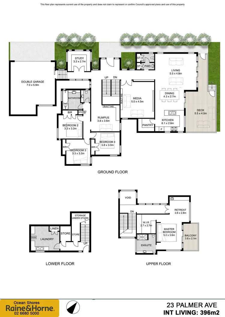 Floorplan of Homely house listing, 23 Palmer Avenue, Ocean Shores NSW 2483