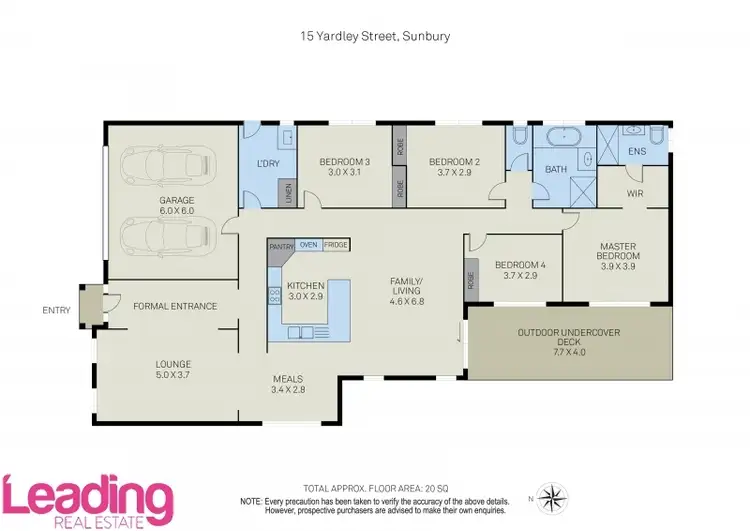 Floorplan of Homely house listing, 15 Yardley Street, Sunbury VIC 3429
