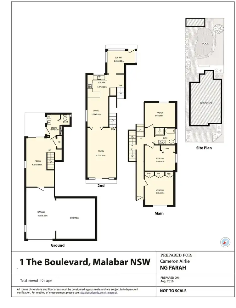 Floorplan of Homely house listing, 1 The Boulevarde, Malabar NSW 2036