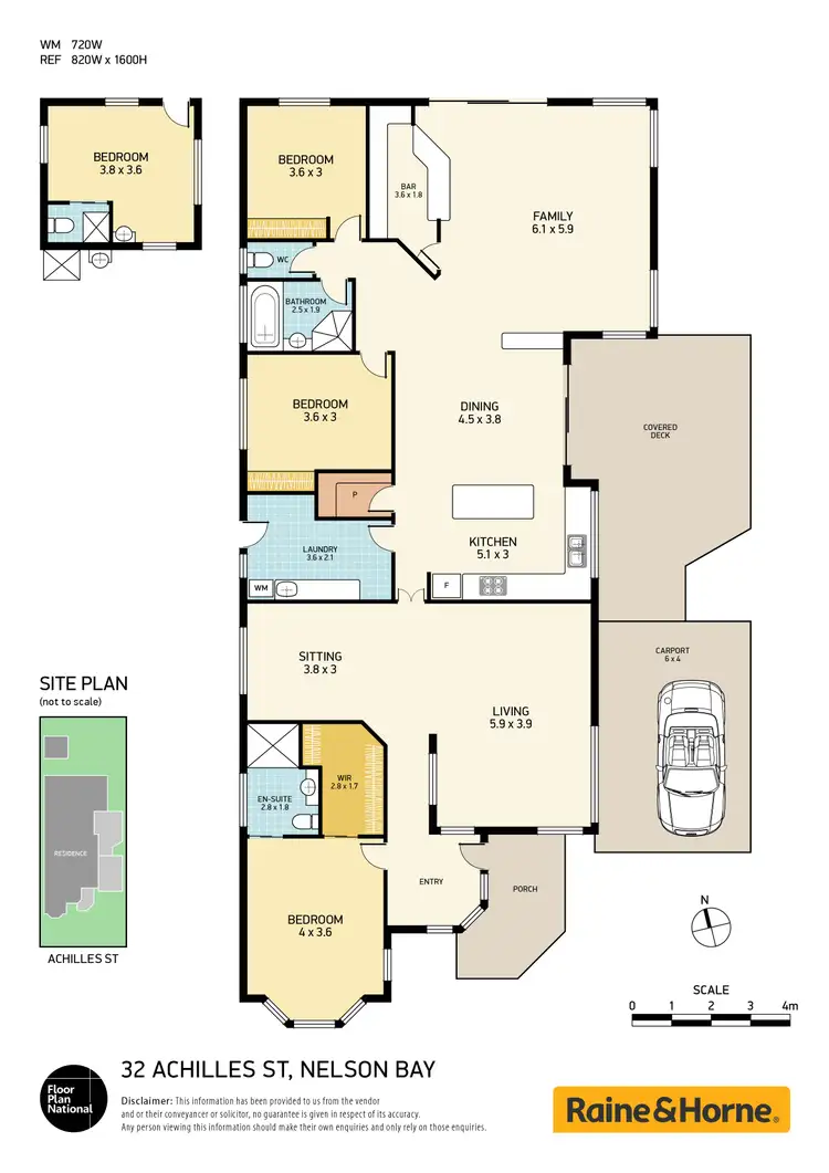 Floorplan of Homely house listing, 32 Achilles Street, Nelson Bay NSW 2315