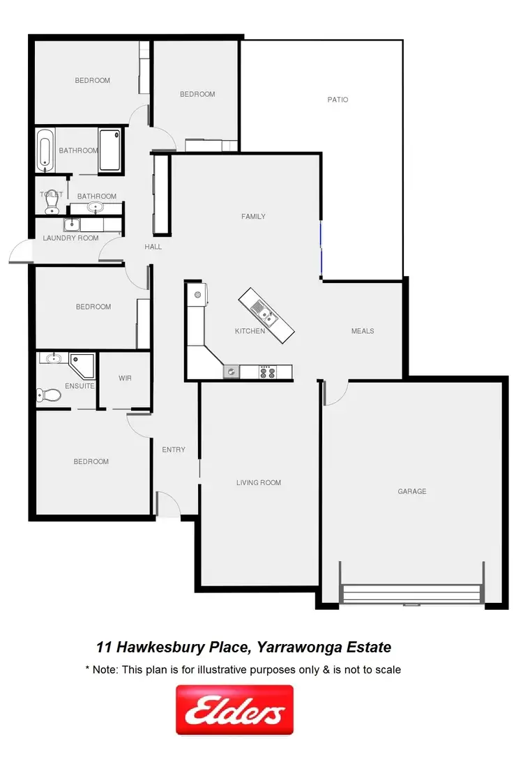 Floorplan of Homely house listing, 11 Hawkesbury Place, Dubbo NSW 2830