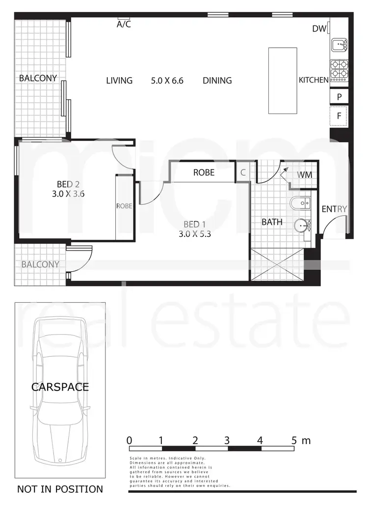 Floorplan of Homely apartment listing, 2305/200 Spencer Street, Melbourne VIC 3000