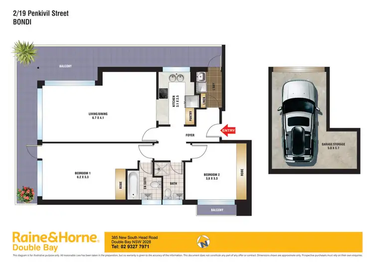 Floorplan of Homely apartment listing, 2/19 Penkivil Street, Bondi NSW 2026