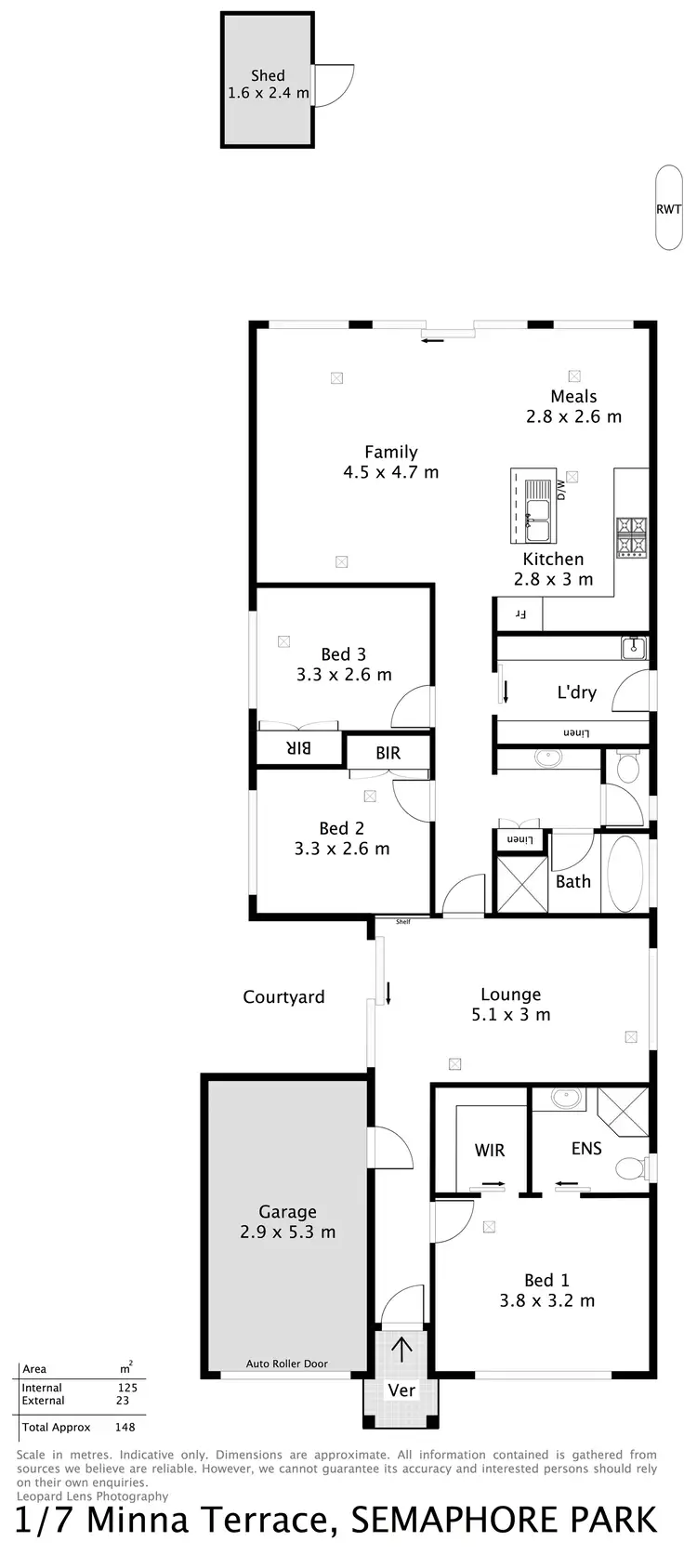 Floorplan of Homely house listing, 1/7 Minna Terrace, Semaphore Park SA 5019