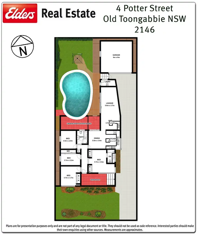 Floorplan of Homely house listing, 4 Potter Street, Old Toongabbie NSW 2146