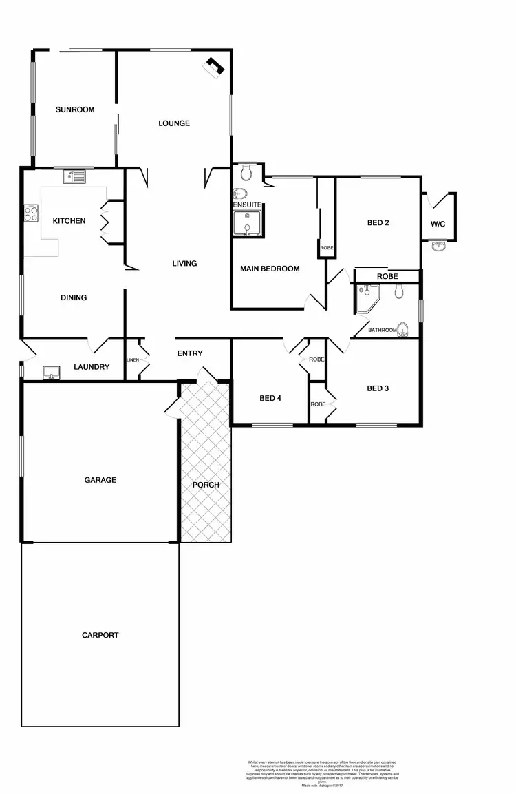 Floorplan of Homely house listing, 7 Rusden Close, East Maitland NSW 2323
