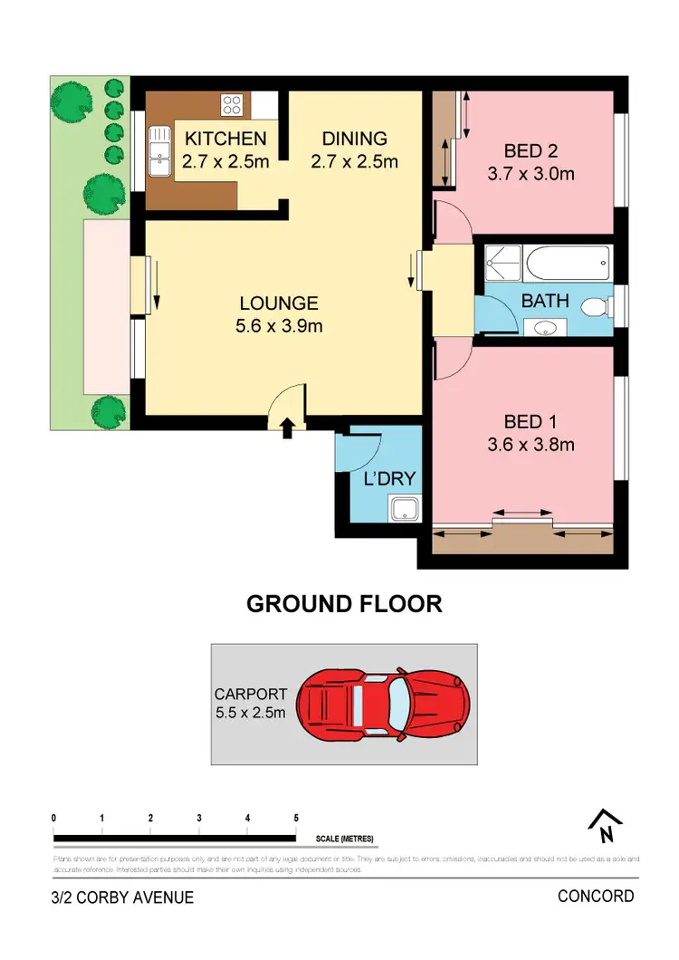 Floorplan of Homely apartment listing, 3/2 Corby Avenue, Concord NSW 2137