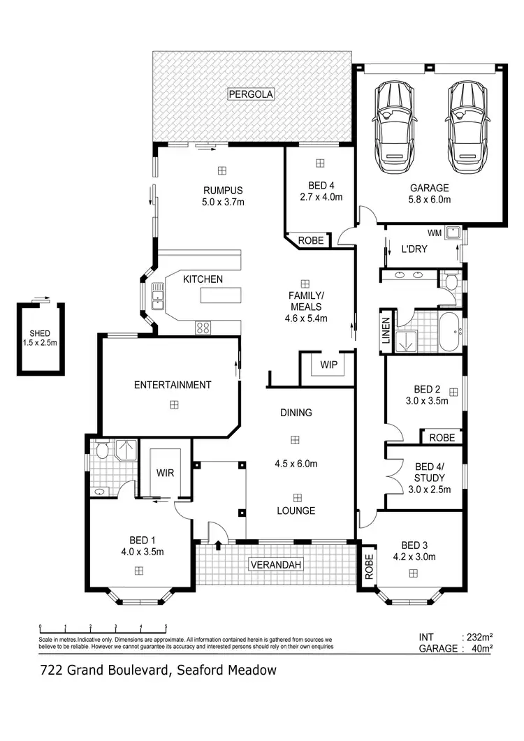 Floorplan of Homely house listing, 722 Grand Boulevard, Seaford Meadows SA 5169